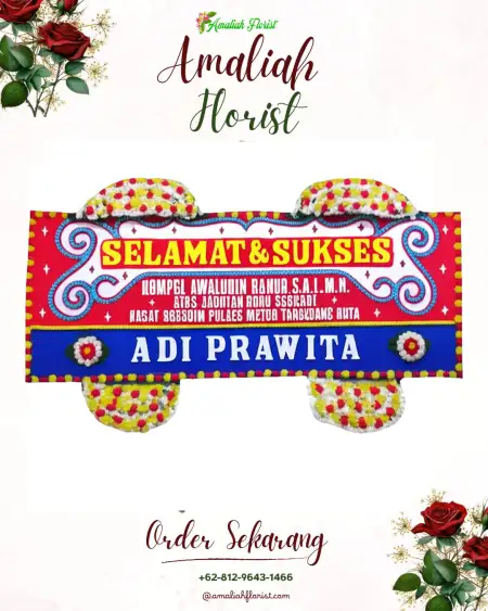 Papan Bunga Ucapan Selamat Wonoasri